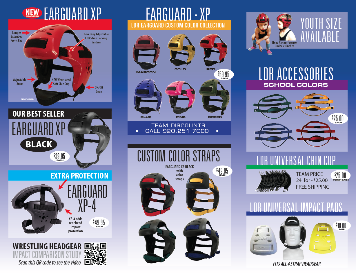 LDR Wrestling Headgear Special Team Quantity Prices